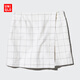 優(yōu)衣庫女裝麻混紡裙褲/格紋休閑褲477613 477614 477613/01乳白色 M /160/66A
