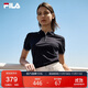 FILA 斐樂(lè )官方領(lǐng)航POLO女子短袖2025夏季針織衫時(shí)尚休閑涼感T恤