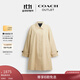蔻馳（COACH）新款奧萊女士HERITAGE 寬松舒適大衣風(fēng)衣外套設計感 亮卡其色 M