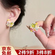 梵昇昱多巴胺花朵耳釘女甜美少女夏日海邊度假風(fēng)輕奢小眾高級感耳環(huán)耳飾 花朵耳釘【仲夏夜花園】 1對