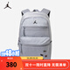NIKE JORDAN 耐克AJ兒童書(shū)包大容量多功能口袋雙肩背包初中高中生 淺狼灰 8/20【47*30*16cm 約22.6L】