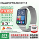 華為手表watch fit2智能運動(dòng)健康管理藍牙通話(huà)NFC門(mén)禁交通支付血氧心率睡眠送男女友禮物手表3gt45pro 幻夜黑手表+冰霜銀米蘭定制表帶