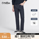 金利來(lái)【加絨加厚/含鵝絨絲】秋冬季節牛仔褲男水洗直筒商務(wù)休閑褲子 藏藍-95 38 180/94A 推薦165-175斤