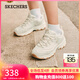 斯凱奇（Skechers）老爹鞋女士秋季休閑鞋運動(dòng)鞋小白鞋厚底增高149807 乳白色/OFWT 37