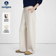納維凱爾意大利小帆25秋冬新款女闊腿彎刀褲休閑香蕉褲寬松長(cháng)褲2342075512