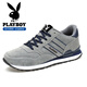 花花公子（PLAYBOY）鞋子男鞋2026春夏季老爹鞋男士厚底休閑鞋戶(hù)外運動(dòng)跑步鞋 灰色40
