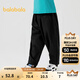 巴拉巴拉童裝兒童長(cháng)褲男童休閑褲秋裝小童寬松純色哈倫褲 黑色90001 100 cm