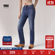 Levi's李維斯冬暖系列女士724高腰修身直筒美式休閑牛仔褲 中藍色 29 (30)