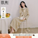 香影小香風(fēng)套裝女2025秋新款一整套穿搭上衣半身裙法式兩件套早秋 米黃 M 160/84A/95-110斤