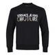 VERSACE JEANS COUTURE范思哲男士衛衣 絨里圖案印花圓領(lǐng)套頭 黑色 L