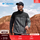 Columbia哥倫比亞戶(hù)外男子簡(jiǎn)約立領(lǐng)時(shí)尚外套保暖舒適抓絨衣AE0560 023 城市灰拼鯊魚(yú)黑 L(180/100A)