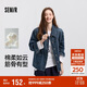 森馬（Semir）牛仔外套女中長款落肩寬松夾克2025春秋棉質(zhì)通勤109125108014
