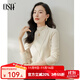 歐莎（OSA）半高領(lǐng)雙面德絨打底衫T恤女秋冬2025年新款保暖內搭上衣大碼 米白色 M
