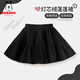 巴布豆女童裙子春秋半身裙2025年新款兒童百搭復古風(fēng)燈芯絨短裙中大童 黑 140