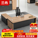 蘭冉 老板桌大班臺經(jīng)理總裁辦公桌主管桌工作臺博雅1.6米【含側柜】