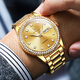 瑞士勞力士手表男士機械表高端鑲鉆防水夜光進(jìn)口金表十大品牌男表 R7003全金金面-官方標配原裝進(jìn)口 41mm直徑