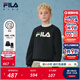 FILA【加絨套裝】斐樂(lè )兒童衛衣褲子2025冬季新款男女童休閑兩件套 山丘綠-KK 150