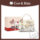 COW&KITTY正品貓2025新款大容量手提包女生單肩斜挎包生日禮物 8009涂鴉 送掛件/送彩盒