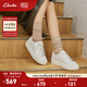 Clarks其樂(lè )街頭系列女鞋新款休閑小白鞋白色板鞋餅干鞋單鞋女 白色 261778174（羊皮革） 39