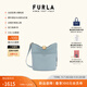 芙拉（FURLA）【同價(jià)11.11】SFERA SOFT牛皮迷你女士時(shí)尚休閑單肩斜挎包水桶包 卷云藍