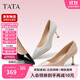 他她他她（TATA）尖頭高跟鞋女細跟單鞋女商場(chǎng)同款 黑色 37