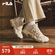 斐樂(lè )（FILA）官方貓爪6老爹鞋女鞋2025夏季新款鞋子休閑鞋厚底運動(dòng)鞋 羊皮紙黃/斑鳩黃-BB 37.5