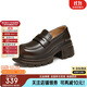 天美意樂(lè )福鞋女鞋子厚底舒適英倫鞋時(shí)尚女單鞋