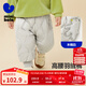 minibala【三防羽絨褲】迷你巴拉巴拉男童女童休閑褲冬季寶寶高腰護肚長(cháng)褲 淺卡其50320 100 【充絨量25.7g】