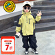 G.duck小黃鴨男童外套春秋戶(hù)外登山服軟殼兒童沖鋒衣三合一可拆卸秋冬季 檸檬黃單外套 90 建議1~2歲【 80-90cm】cm