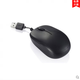 VRG鼠標有線(xiàn)可伸縮 伸縮線(xiàn)有線(xiàn)鼠標筆記本電腦USB辦公女生家用通用小磁吸短線(xiàn) 典雅黑 套餐一