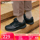 斯凱奇（Skechers）男士商務(wù)鞋秋季厚底通勤板鞋休閑鞋軟底舒適上班鞋77156