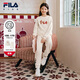 斐樂(lè )FILA【套裝】FILA兒童衛衣衛褲2026年春季新款男女童中大童新年款 麥芽糖白-IV 140