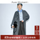 Pure:Moment:商場(chǎng)同款24秋冬新品米白羊毛駝絨毛呢外套大衣 深灰499A170564 S