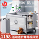 優(yōu)樂(lè )博（ULOP）嬰兒床移動(dòng)拼接寶寶床一鍵折疊多功能帶尿布臺新生兒搖籃搖搖床 航空鋁柱+5A級抗菌面料/星河灰 哄睡神器嬰兒用品活動(dòng)送椰棕床墊