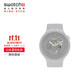 斯沃琪（Swatch）瑞士手表 陶瓷腕表BIG BOLD云母灰 生日禮物潮流石英表SB03M100