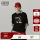 Teenie Weenie小熊女裝時(shí)尚簡(jiǎn)約秋季通勤長(cháng)袖T恤休閑寬松打底衫女 黑色 M (165)