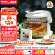 德國寶（German Pool） 可視空氣炸鍋 無(wú)涂層玻璃內膽 少翻面家用 10L大容量電炸鍋 炸薯條機 多功能烘烤爐CKY-398 標配CKY-398 7L