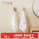 十月結晶嬰兒紗布方巾6層2條裝印花口水巾純棉洗臉洗澡30*30cm