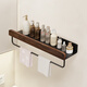模范夫人胡桃木衛生間置物架中古風(fēng)浴室廁所洗漱洗手臺洗手間墻上免打孔架