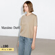 Massimo Dutti新季特惠2025女裝基礎款休閑風(fēng)純色純棉短袖T恤06802206 淺卡其色 XL (CN 175/100A)尺碼偏大