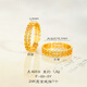 老凰祥黃金色24K亮金999鏤空暴富銅錢(qián)戒指女滿(mǎn)圈錢(qián)幣食指戒 老鳳祥美碼8#滿(mǎn)圈錢(qián)幣戒指1個(gè)