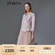 PORTS寶姿春夏新品Two-in-one珠貝灰粉網(wǎng)紗拼接西服裙LM8D011MFQ045 貝殼色 XS (2)