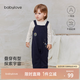 babylove嬰幼兒背帶褲春秋季長(cháng)褲寶寶外出百搭直筒褲兒童銀河觀(guān)察員 銀河觀(guān)察員 90