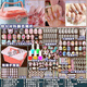 兒童穿戴甲8-12歲 美甲套裝全套兒童手工女孩玩具美甲diy套裝指甲 美甲diy材料套裝【368件套】