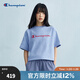 Champion冠軍短袖女2025夏季新款潮牌休閑短款T恤顯瘦純棉運動(dòng)風(fēng) 藍色 M