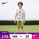 NIKE 耐克童裝男童【短袖T恤+短褲2件套裝】2025夏季新款兒童短袖套裝