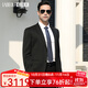 拉博夫商務(wù)會(huì )議西服套裝男 中年領(lǐng)導書(shū)記100%羊毛正裝 秋冬輕奢宴會(huì )禮服 紳士黑A(yíng)版 【100%稀缺細羊毛】 44 碼/165 上衣+西褲