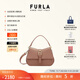 芙拉（FURLA）【同價(jià)11.11】【明星同款】FLOW牛皮迷你女士手提包休閑斜挎包 灰褐色