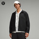 lululemon丨Twill 男士斜紋拉鏈外套 抗淋雨滲透 LM3EZPS 黑色 L