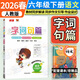 2026春字詞句篇六年級下冊人教版小學(xué)語(yǔ)文書(shū)詳解同步教材全解全練6年級下冊自主學(xué)習課本同步輔導書(shū)萬(wàn)向思維